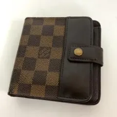LOUIS VUITTON ルイヴィトン ダミエ コンパクトジップ 二つ折り財布