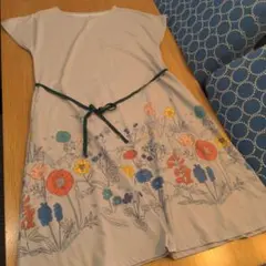 美品)graniph グラニフ花柄 チュニック ワンピース 北欧 洗える