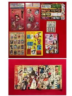 週刊少年ジャンプ付録　ONE PIECE クリアしおり　シール　かけかえカバー