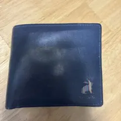 Paul Smith 二つ折り財布　マーケトリーストライプラビット