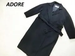 ADORE　アドーア　ベルテッド　ガウンコート　ブラック　３８