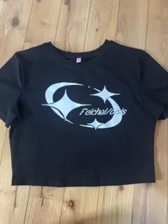 Feichai/cisis ロゴプリント クロップドTシャツ