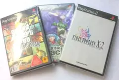 匿名配送☆24時間以内発送、PS2ソフト2点まとめ売り！セットだからお得！
