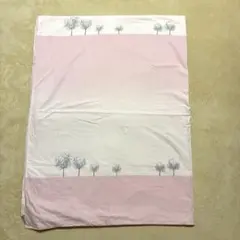 掛け布団カバー ピンク 木と鳥のイラスト未使用千趣会のサムネイル