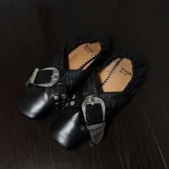 TOGA バレエシューズ バックル CROSS STRAP BALLETのサムネイル