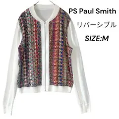PSポールスミス Paul Smithリバーシブル ジップアップ カーディガン