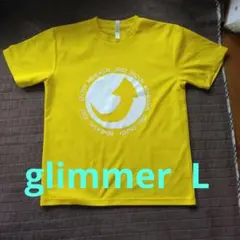 値下げ！！メンズレディース半袖メッシュTシャツglimmer L黄色のサムネイル