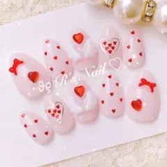 ネイルチップ フレンチガーリー ワンホン 量産型 韓国 ピンク ゆめかわ 推し