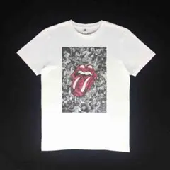 新品 ローリングストーンズ ベロ出し バンド ロゴ フォト コラージュ Tシャツ
