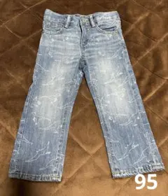 美品✨Baby GAP 2歳　95サイズ　ジーンズ　恐竜