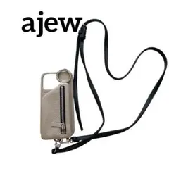 美品✨エジューajew スマホケース ショルダーストラップiPhone13Pro