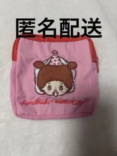 몬치치×헬로 키티 스퀘어 파우치 몬치치짱