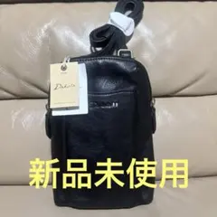 Dakota ブラックレザー ショルダーバッグ