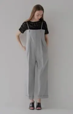 【極美品】Maison de Dolceセンタープレスサロペット