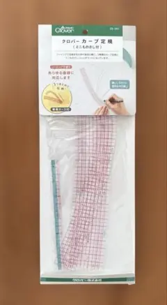 Clover カーブ定規 ピンク 30cm