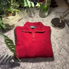 Polo ハーフジップ スウェット