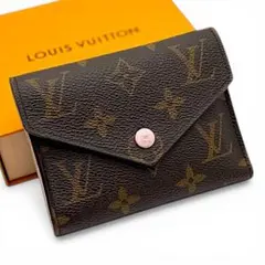 ルイヴィトン モノグラム ポルトフォイユ ヴィクトリーヌ ピンク 二つ折り財布