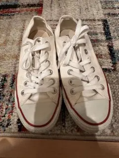 Converse All Star ホワイトスニーカー美品コンバースオールスター