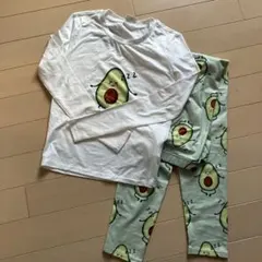 アボカドデザイン パジャマセット 9Y 130cm