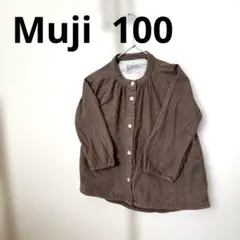100円お値下げ中！　ブラウン長袖シャツ 100cm