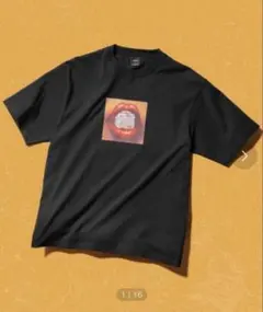 HUFグラフィックプリントTシャツ 黒