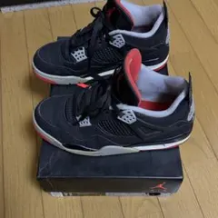 NIKE AIR JORDAN 4 RETRO ブラック レッドのサムネイル
