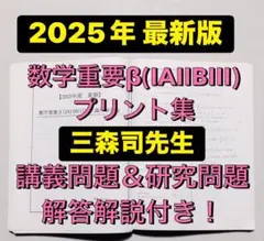2025年 最新】駿台 テキスト 三森司 数学重要β 鉄緑会 河合塾 代ゼミ