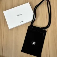 【新品・未使用】CHANEL ノベルティ パスポート スマホショルダーバッグ 黒