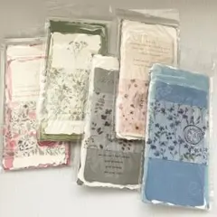 【123】メモ帳 5種 紙もの 素材紙 コラージュ 海外 英字 まとめ売り