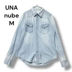 希少　ウナヌーべ　ユナイテッドアローズ　ダンガリーシャツ　Ｍ　ペイント　長袖