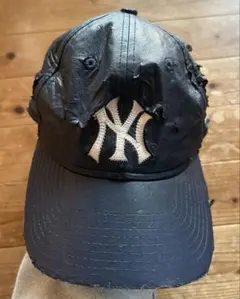 New Era NYロゴ ベースボールキャップ ダメージあり