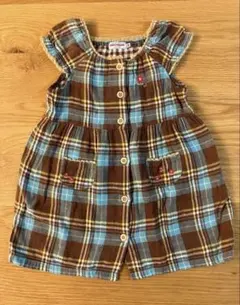 ミキハウス チェック柄 ワンピース 100cm