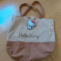 Hello Kitty コーデュロイトートバッグ