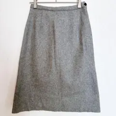 MAPLE CREEKS グレー ひざ丈スカート 春 秋 冬 シンプル 無地