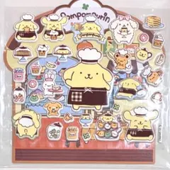 ポムポムプリン❤︎【韓国正規品】サンリオ マシュマロシール ぷっくり 立体　カフェ