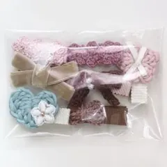 ベビーヘアクリップ【匿名配送】⭐お得な7点セット⭐赤ちゃんヘアピン