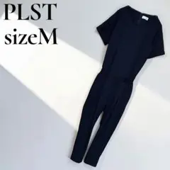 【美品】プラステ セットアップ風 オールインワン Mサイズ ネイビー 濃紺 半袖のサムネイル