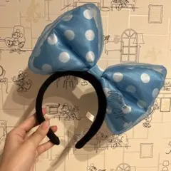 ミニーマウス 水玉リボンカチューシャ ディズニー