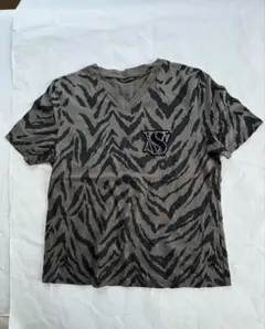 valenza po sports ゼブラ柄 VネックTシャツ ビジュー付きのサムネイル