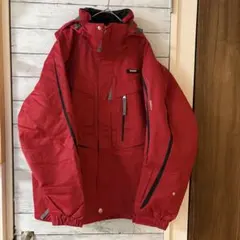 デサント レッド アウター ポリエステル スキージャケット 古着屋購入
