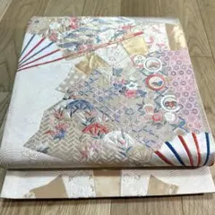 夏物 六通柄袋帯 流水文 金糸 正絹 950 - メルカリ
