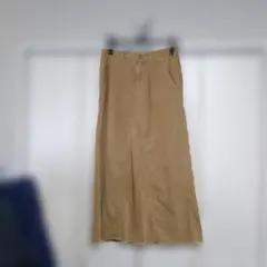 spick and span ベージュ コーデュロイ ロングスカート 細畝