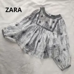 ZARA　ザラ　インド製綿　ビーズ　刺繍ブラウス　チュニックのサムネイル