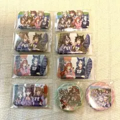 ウマ娘5周年 ファミマ 缶バッジ 7個　➕　ウマ娘缶バッチ2個　新品