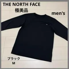 THE NORTH FACE ロングスリーブシャツ ロゴロンT M ブラック