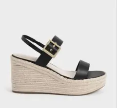 Charles & Keith エスパドリーユ ウェッジサンダル 36 23.5のサムネイル