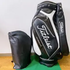 【希少】Titleist キャディバッグ ゴルフバッグ タイガース色（黄色×黒） 希少】Titleist キャディバッグ ゴルフバッグ タイガース色（黄色×黒