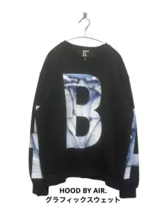 HOOD BY AIR. HBA フードバイエアー　グラフィック　スウェット