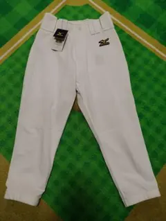 野球用 ユニフォームパンツ 練習着 ホワイト SSK 150 膝パッド縫い付け