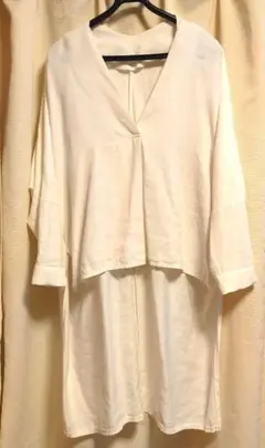 OUTRO SOL変形個性派デザインワイドシルエットトップスOSMOSIS